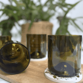 Wine bottle glass