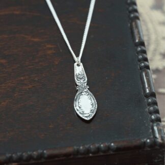 Antique Scroll Spoon Necklace