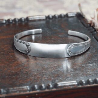 Beaded Vintage Sugar Tong Bangle