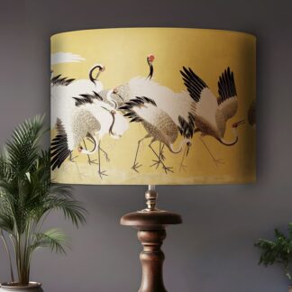 handmade-lampshade-vintage-crane-bird-print-oriental-gold-lampshade-table-lamp-standard-lamp-lightshade