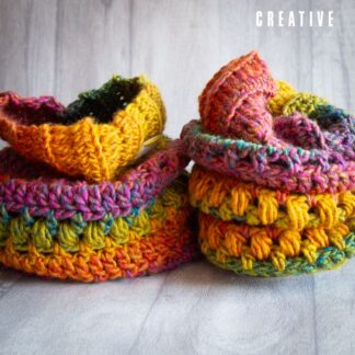 Handmade crochet leg ankle warmers in rainbow inspired colours