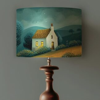 House on the Hill Lampshade - Illustrative Lightshade