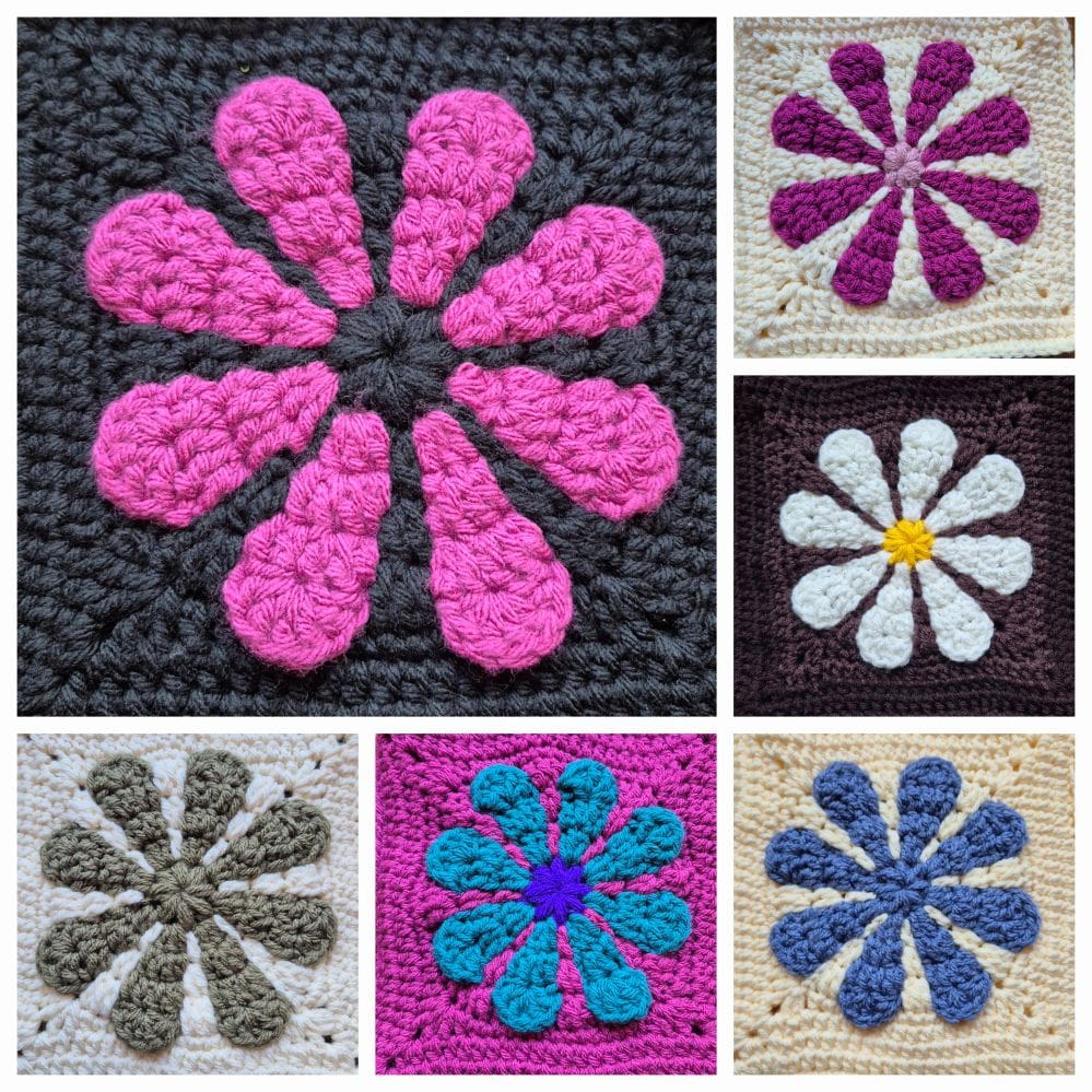 Retro Flower Crocheted Bag - Image 8