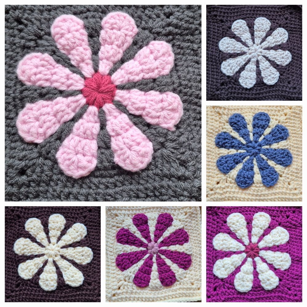 Retro Flower Crocheted Bag - Image 7