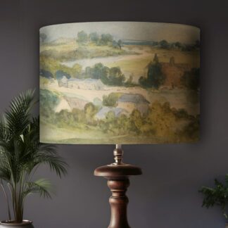 Watercolour Landscape Lampshade - Fine Art Lightshade