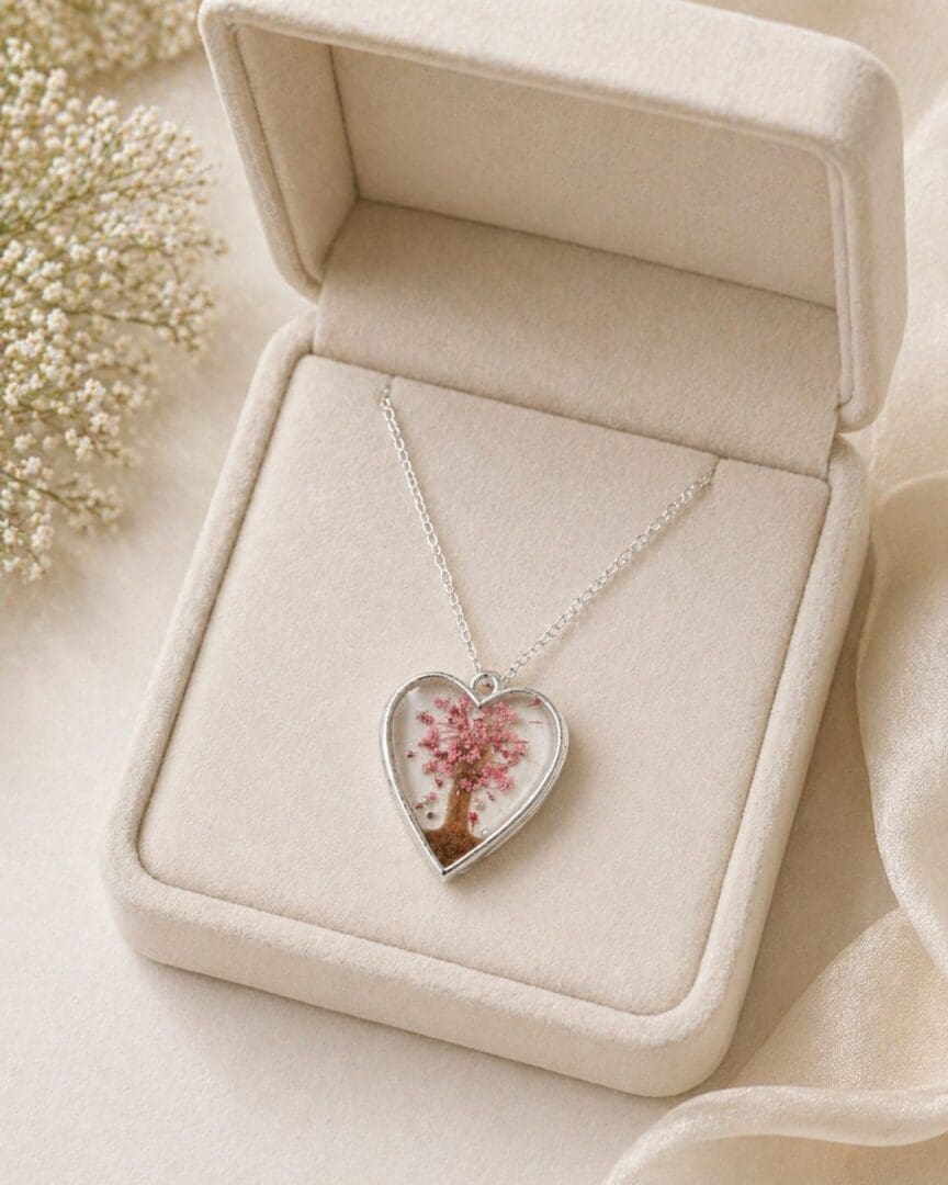 In Loving Memory Jewellery | Forever Close Ashes Hair Or Fur In Jewellery, Blossom Tree - Image 2