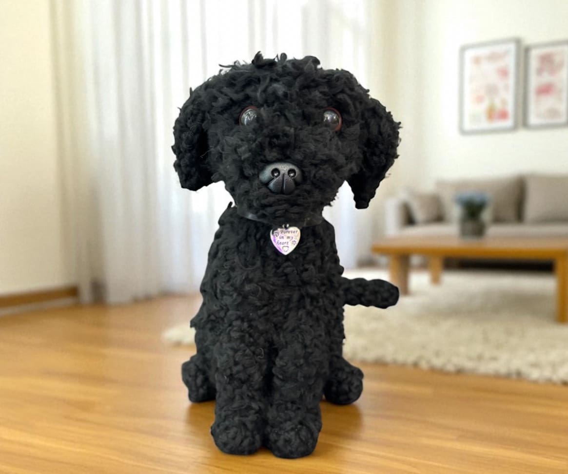 Handmade 30cm Dog Replica Keepsake-pet inspired wool sculpture (Copy) - Image 9
