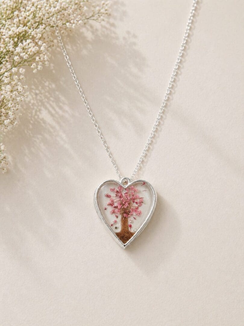 In Loving Memory Jewellery | Forever Close Ashes Hair Or Fur In Jewellery, Blossom Tree