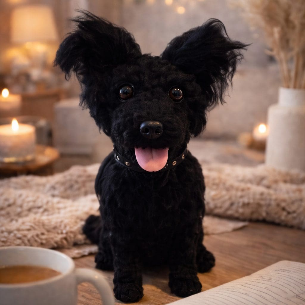 Handmade 30cm Dog Replica Keepsake-pet inspired wool sculpture - Image 2