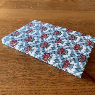 Fabric Covered Handmade Notebook with Plain Paper