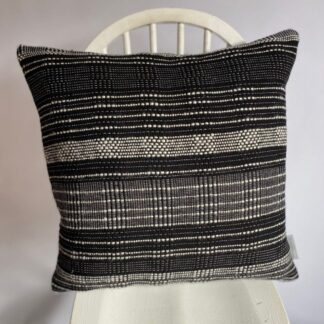 Black and White Retro inspired wool cushion