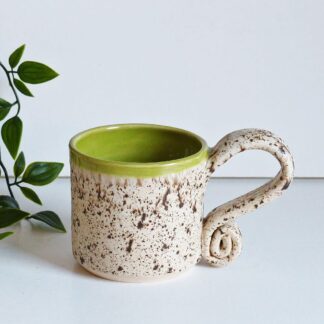 Stoneware_handmade_green_contemporary_small_coffee_cup