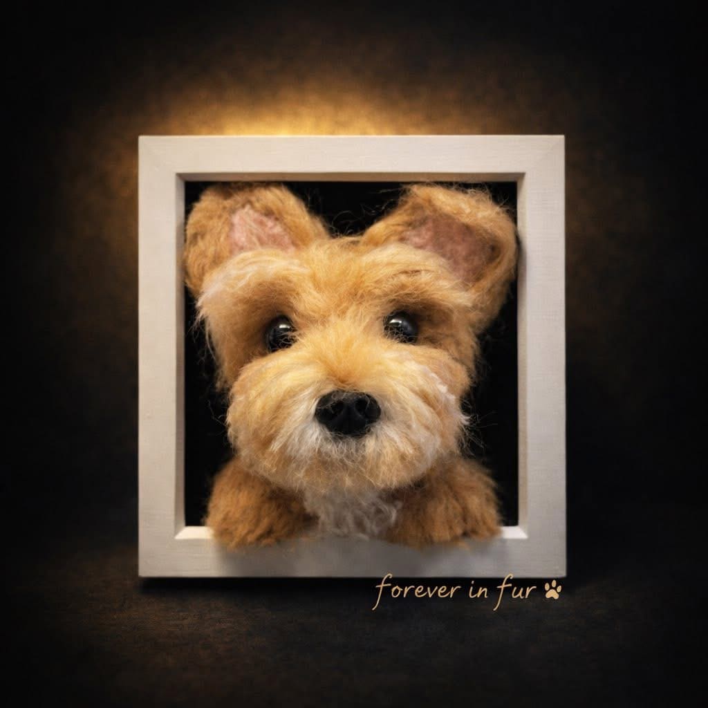 3D 6x6 inch custom dog portrait - Image 2