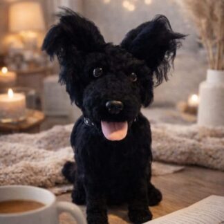 Handmade 30cm Dog Replica Keepsake-pet inspired wool sculpture (Copy)