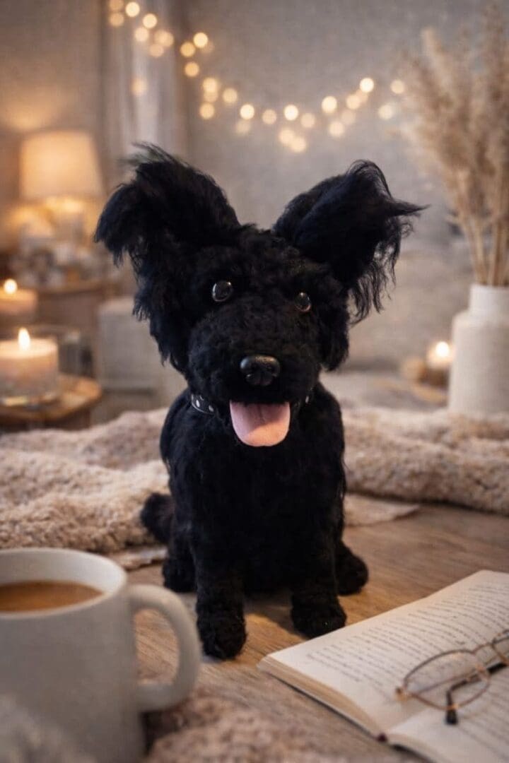 Handmade 30cm Dog Replica Keepsake-pet inspired wool sculpture (Copy)