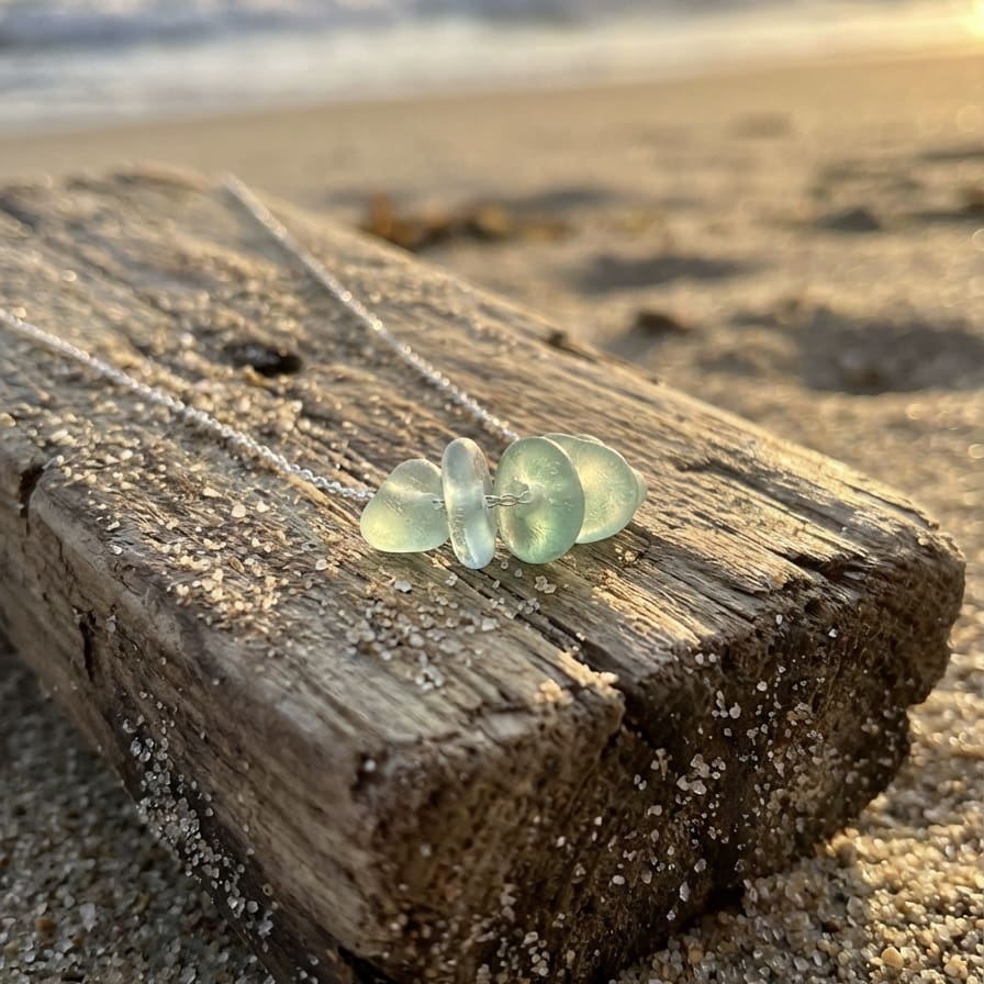 Sea glass necklace - Image 2