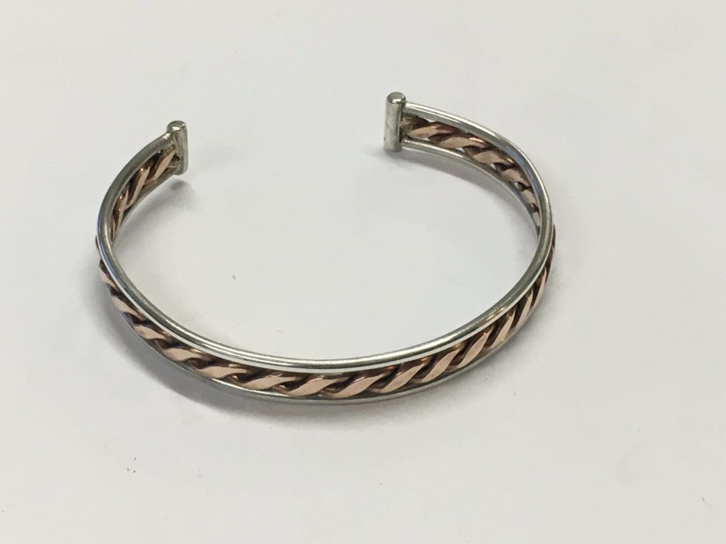 Silver And Bronze Bangle - Image 3