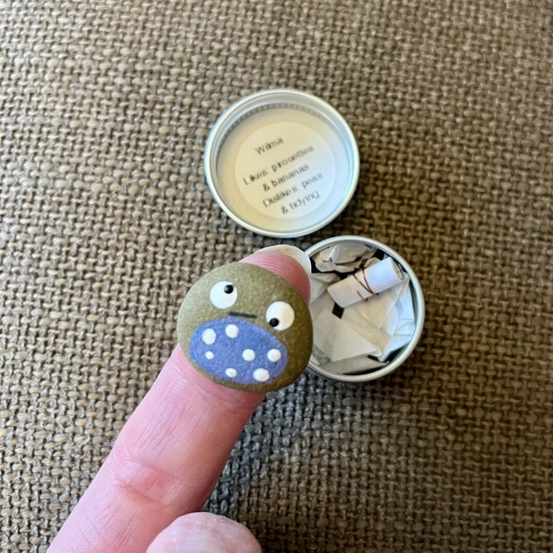 Womzel Worry-Nots - pocket pebble pals/SEN/worry stones/security stones/positivity pebbles/mindfulness monsters/fidget toys - Image 3