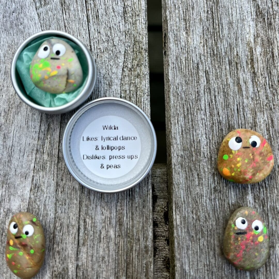Womzel Worry-Nots - pocket pebble pals/SEN/worry stones/security stones/positivity pebbles/mindfulness monsters/fidget toys - Image 4