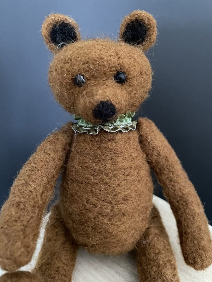 Needlefelt Teddy, fully string jointed
