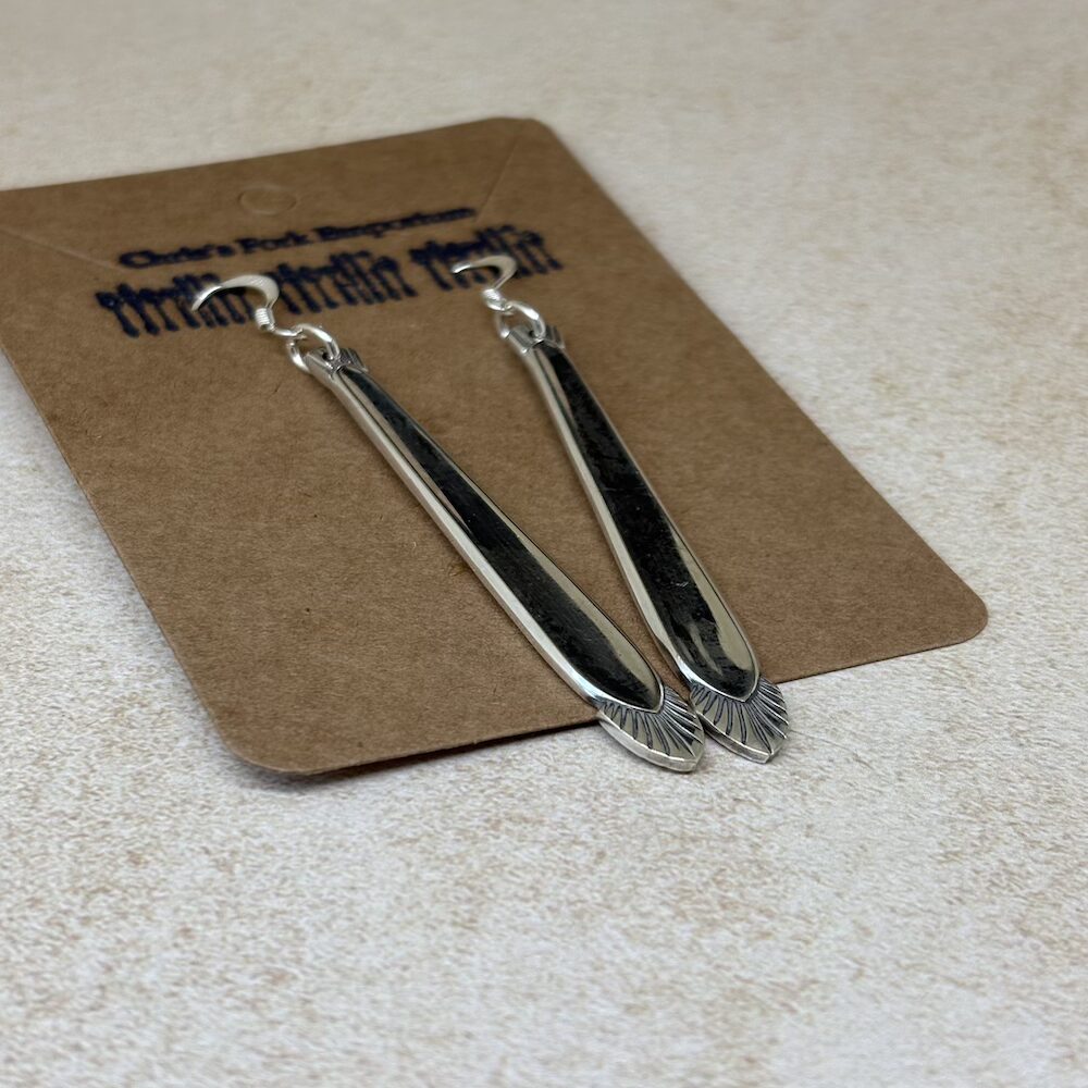 Art Deco style coffee spoon earrings - Image 3