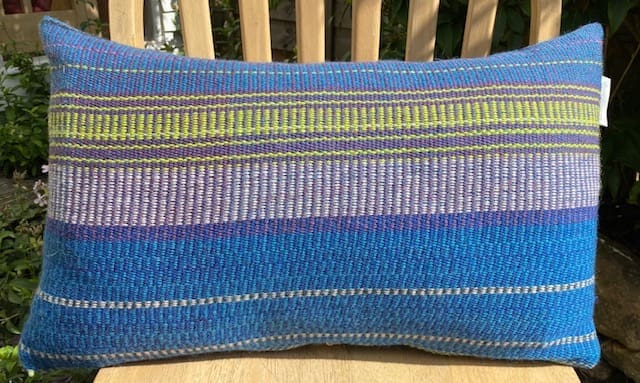 Large handwoven British wool cushion - Image 4
