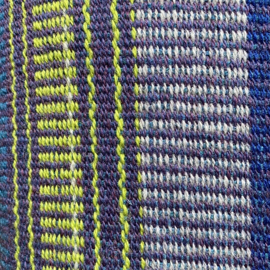 Large handwoven British wool cushion - Image 2