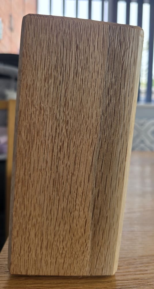 Inner Strength No.1 Sculptural Oak Mantel Clock - Image 4