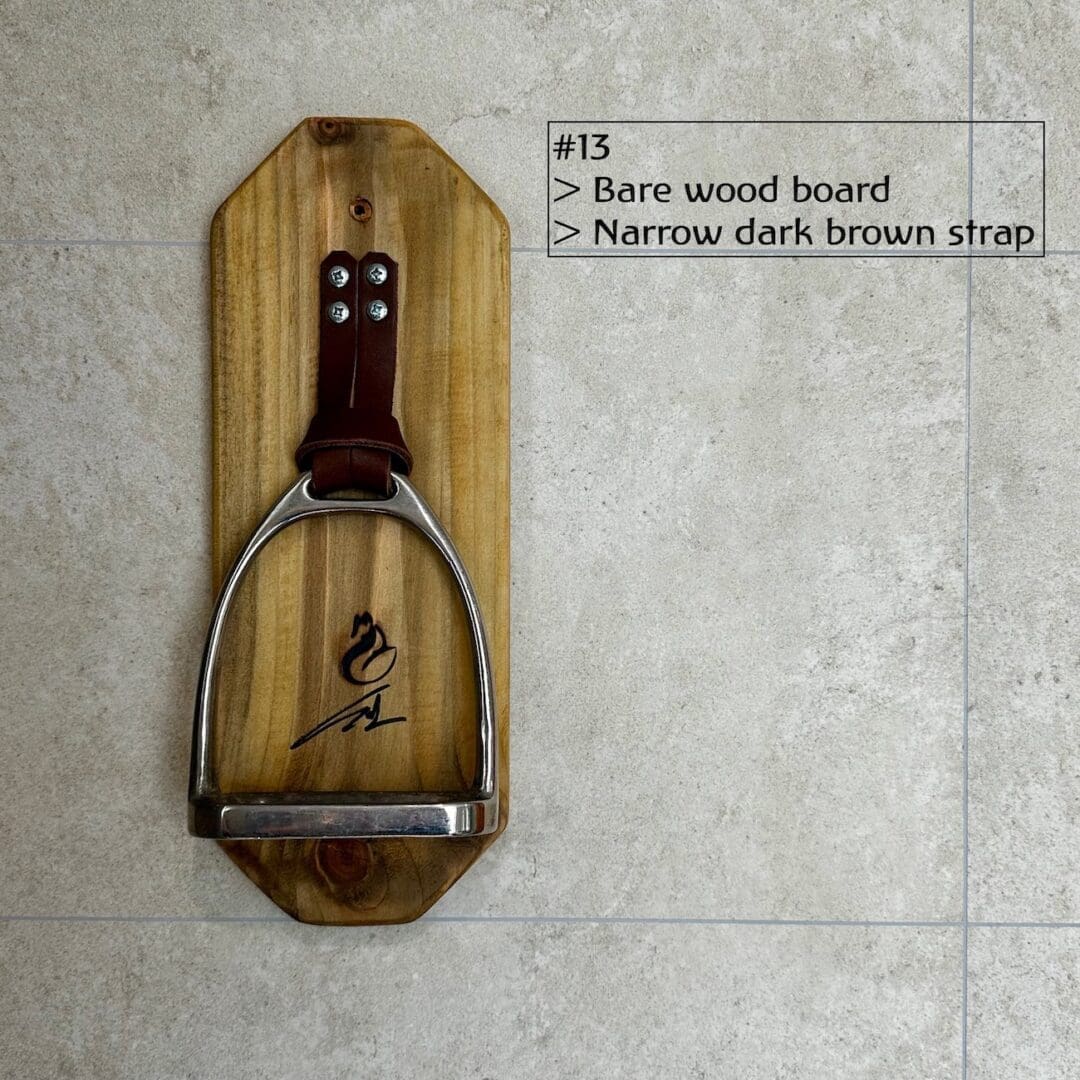 Riding Stirrup Iron & Wooden Towel Holder - Unique & Handmade In The UK - Image 7