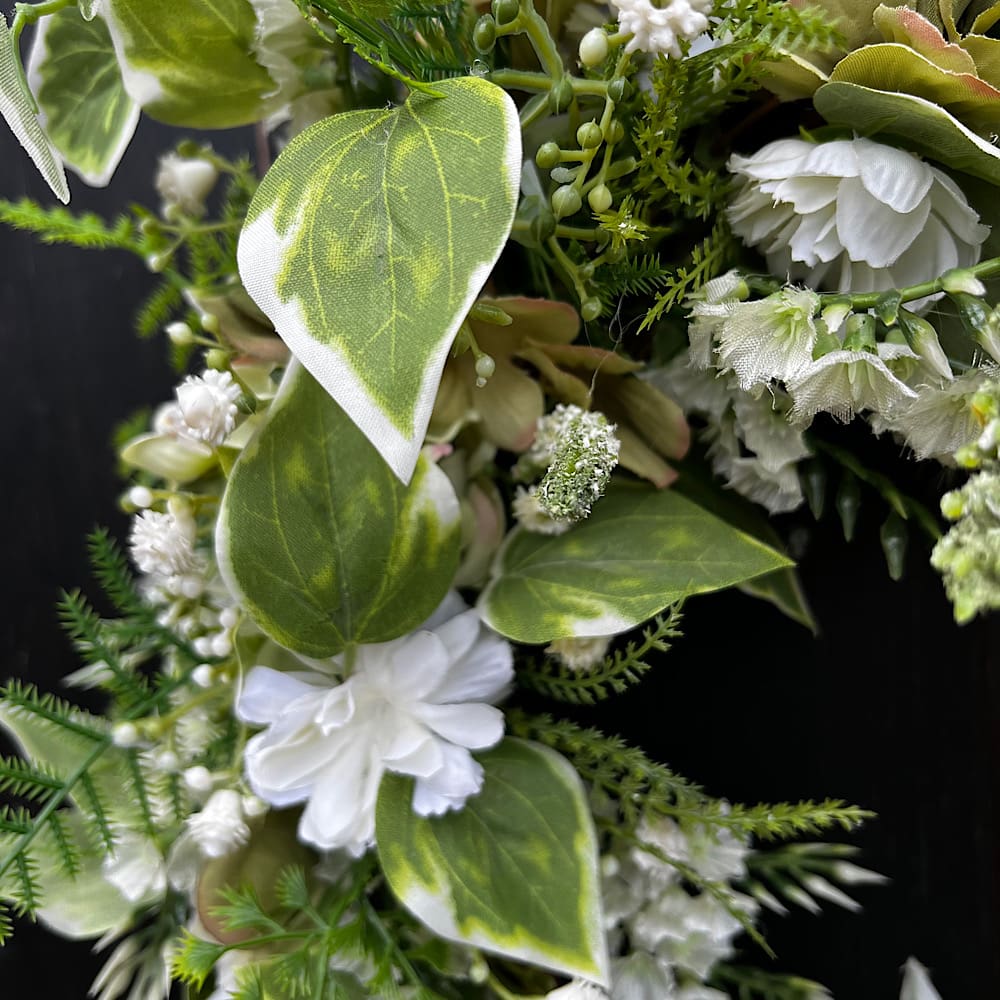 Green spring wreath