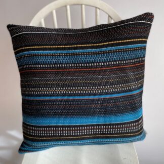 Retro inspired 100% wool cushion