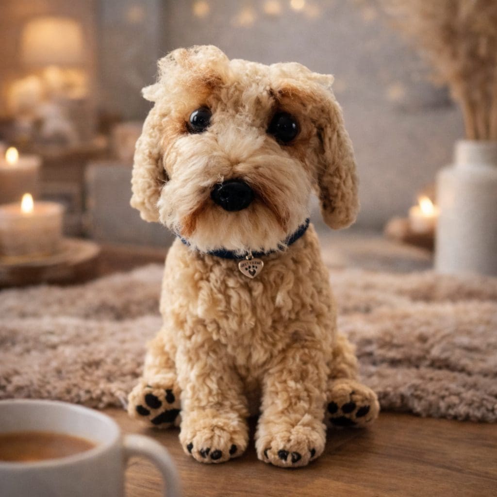 Handmade 30cm Dog Replica Keepsake-pet inspired wool sculpture (Copy) - Image 6