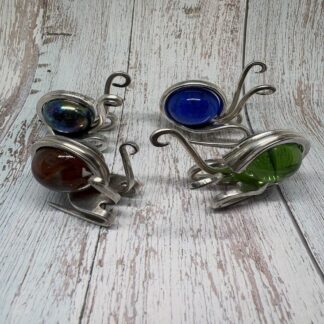 upcycled fork snails
