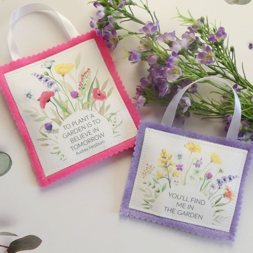 Garden Quotes Lavender Bags Set of 2 Gift for Gardener - Image 4