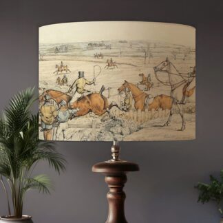 Horse and Hound Hunting Scene Lampshade - Fine Art Lightshade