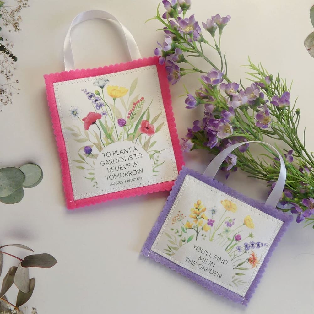 Garden Quotes Lavender Bags Set of 2 Gift for Gardener - Image 5