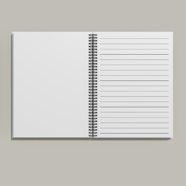 Pencil and Rainbow Thank you Teacher Notebook - Eco friendly & Personalised - Image 3