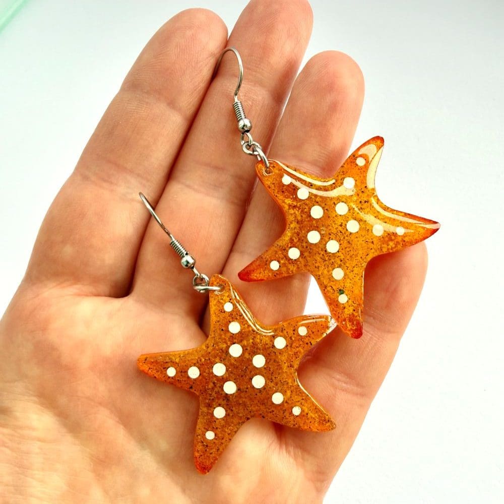 Starfish Hypoallergeic Earrings- Marine Charity Donation - Image 2