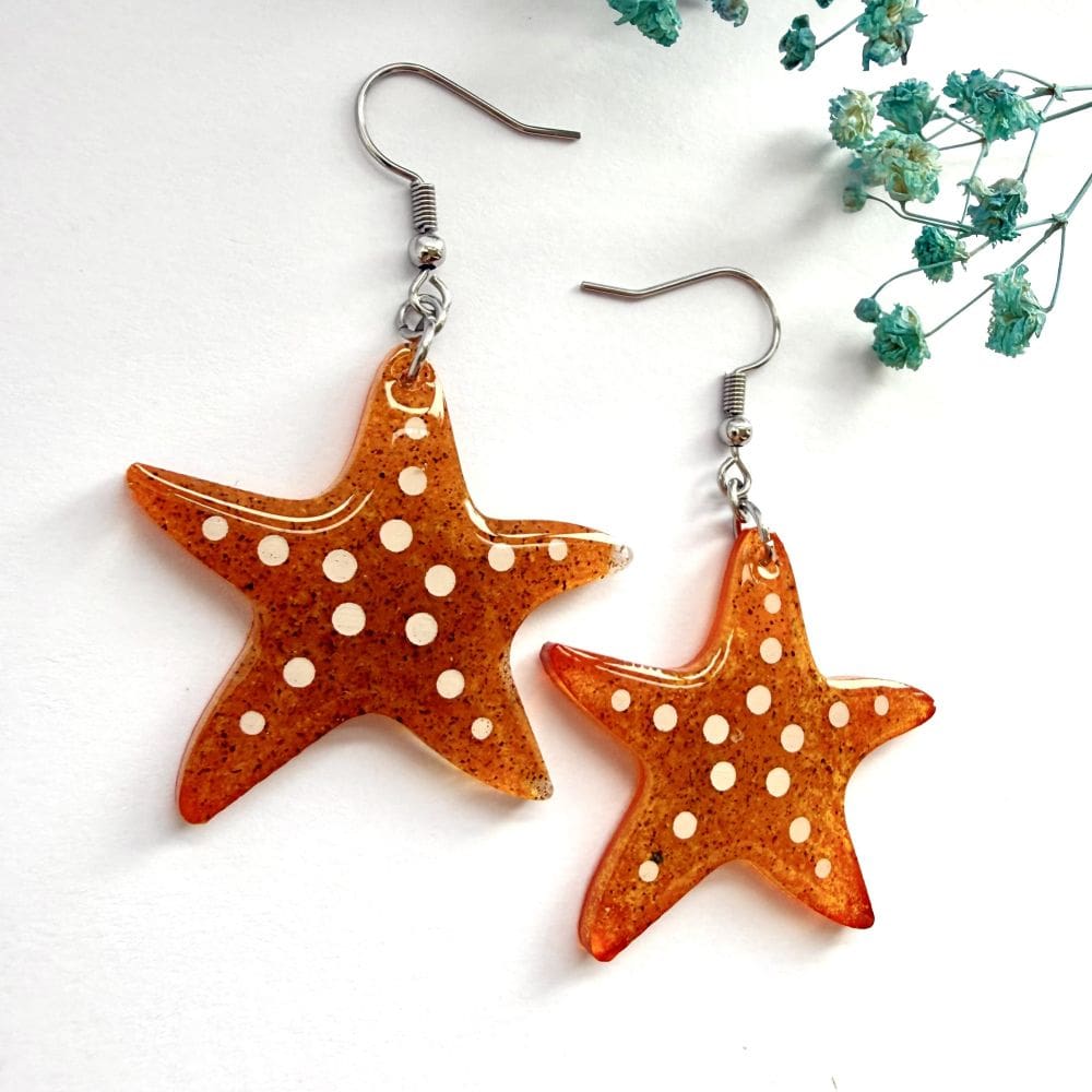 Starfish Hypoallergeic Earrings- Marine Charity Donation - Image 8