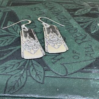 recycled teaspoon handle earrings