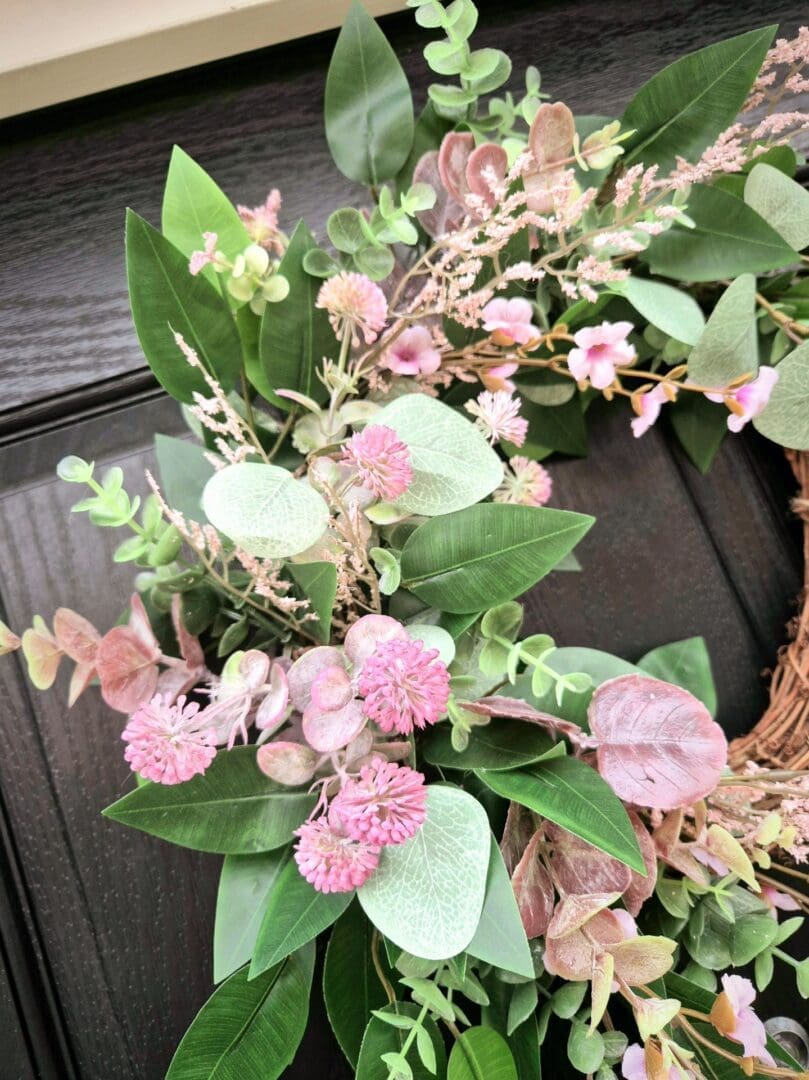 Pink Mix Grapevine Wreath - Image 4