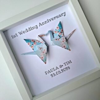 personalised 1st paper anniversary gift