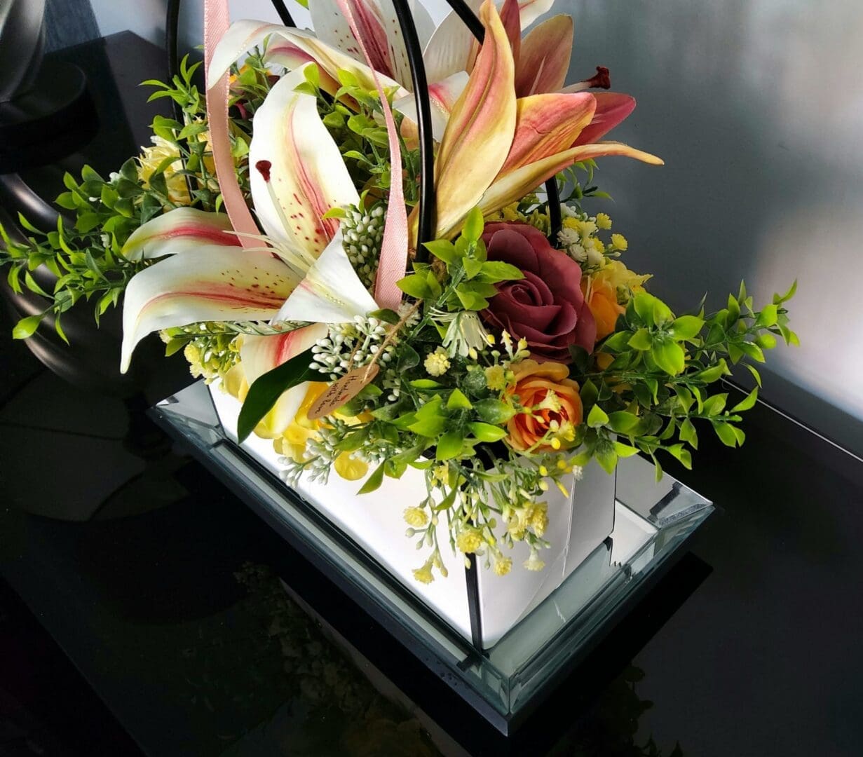 Gift Handbag with Luxury Lilies - Image 3