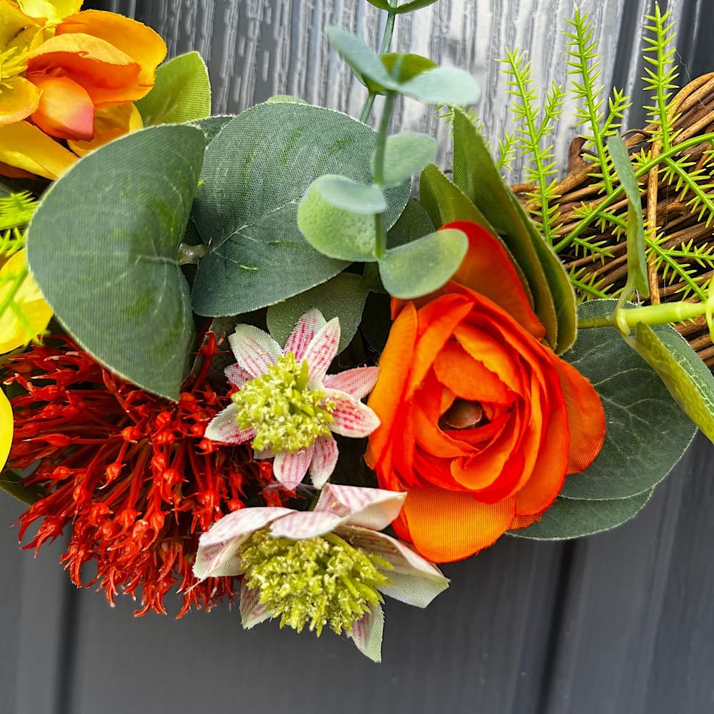Yellow and orange summer wreath - Image 6