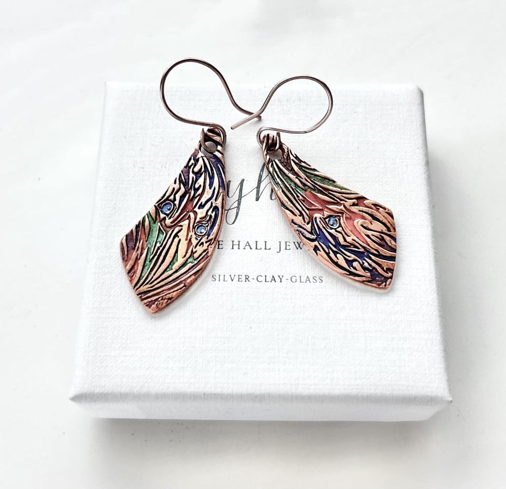 Handmade Copper Earrings - Jewellery Gift - Image 3