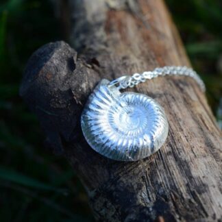 Fine Silver Ammonite Pendant