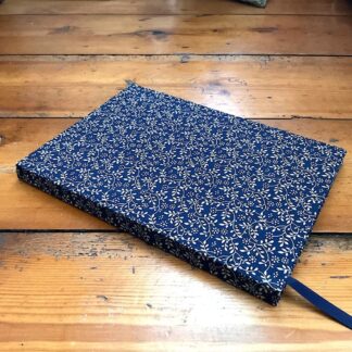 A5 handmade notebook filled with lined paper