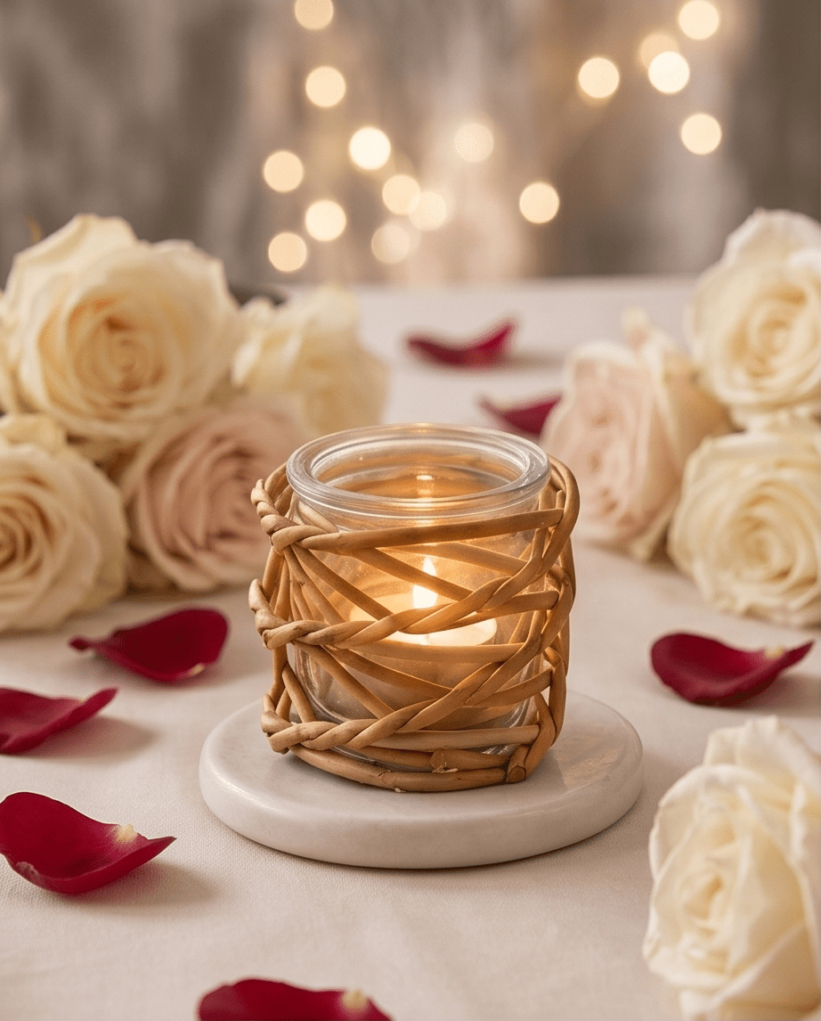 Wedding table candle holder