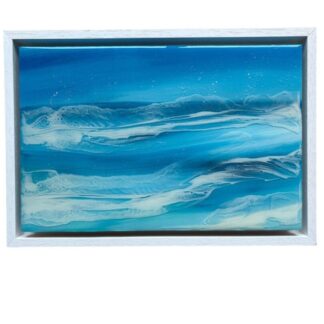 Ocean drift resin seascape