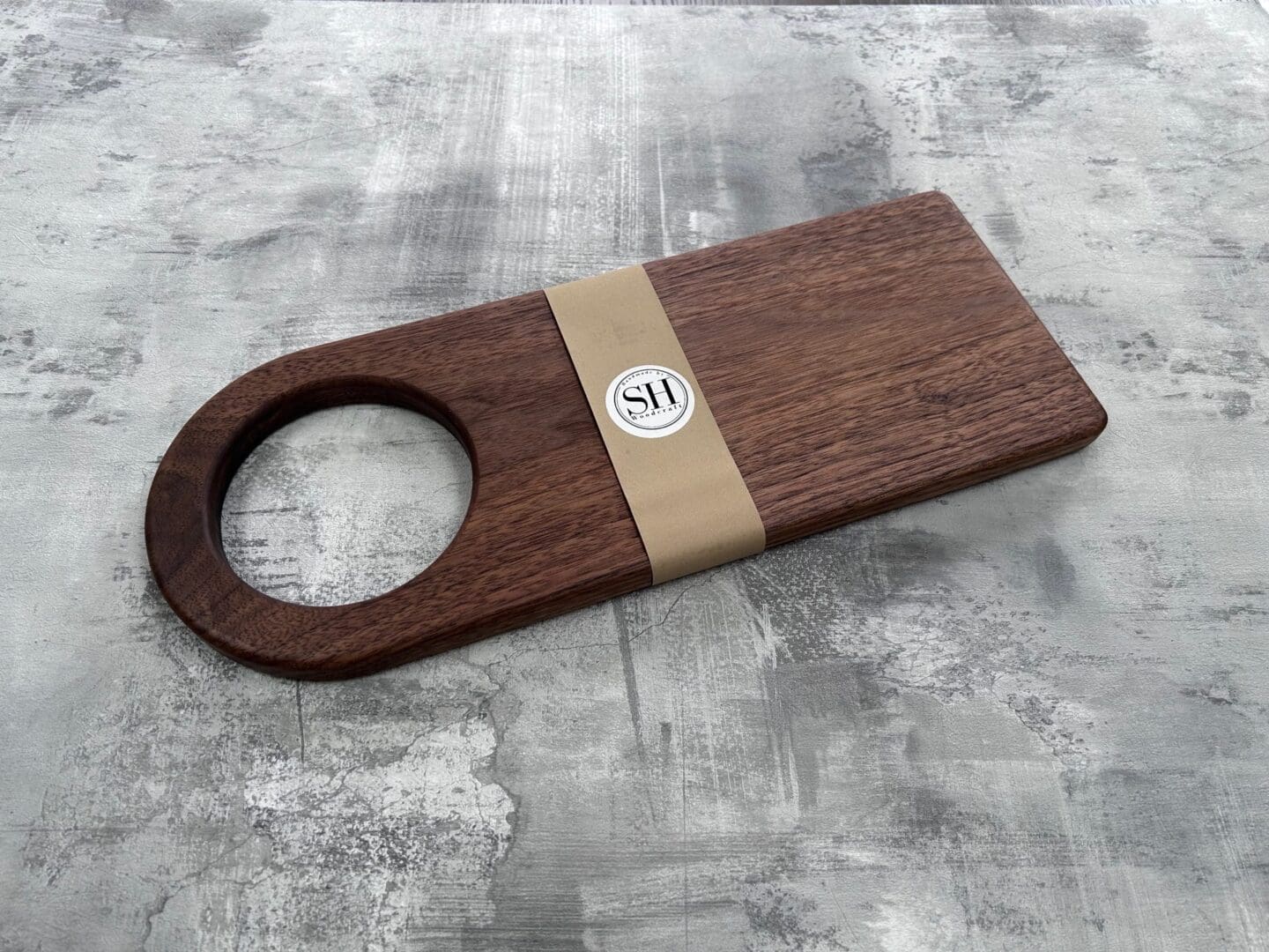 Handmade Walnut "Paddle" Serving Cheese Charcuterie Board - Image 2